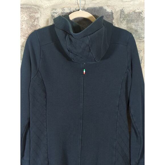 Puma X Ferrari Sweatshirt Woman's Medium Black Hoodie Full‎ Zip Racing Long - Picture 8 of 16